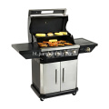 4-Burner Nature Gaz Barbecue ak Side Burner